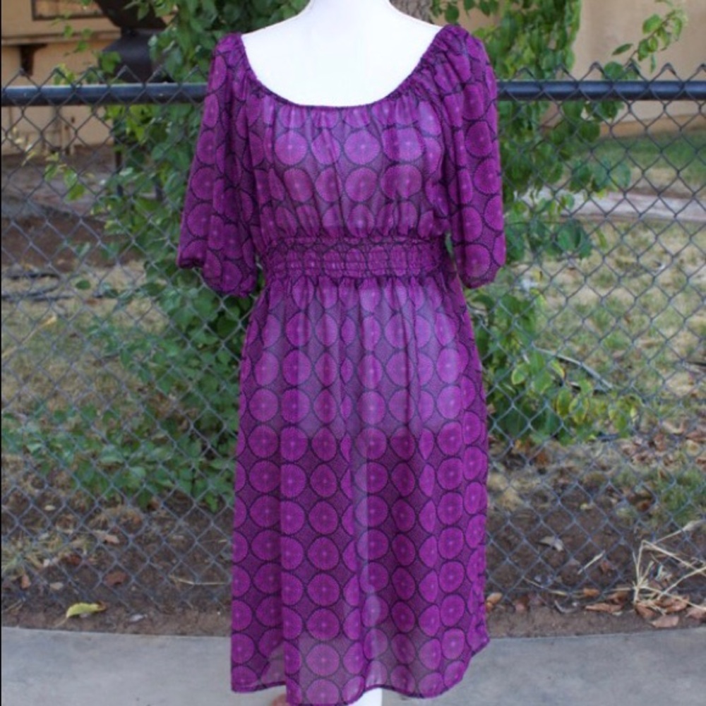 See Through Purple Swimsuit Cover